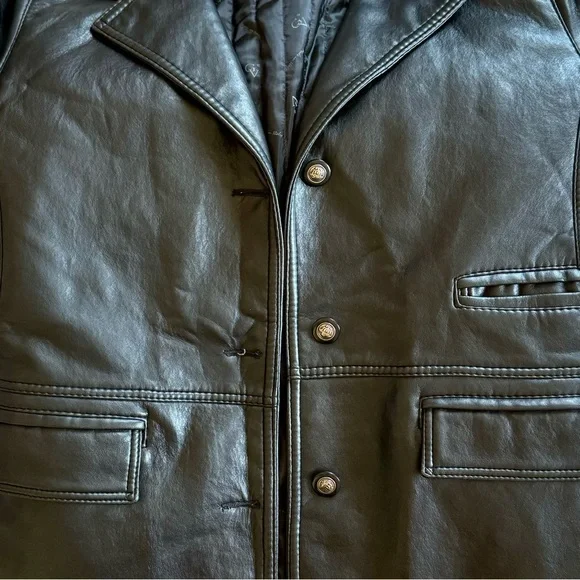 Vintage Italian Leather Coat - Picture 6 of 6